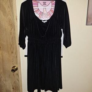 Black Velvet Dress By Celebrity Pink